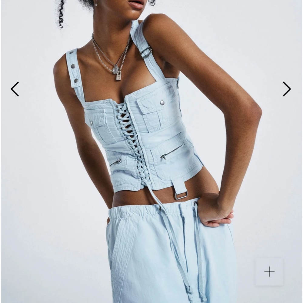 Jaded London Powder Blue Cargo Corset (NWT) size UK 8 (US Size 4/Small)
